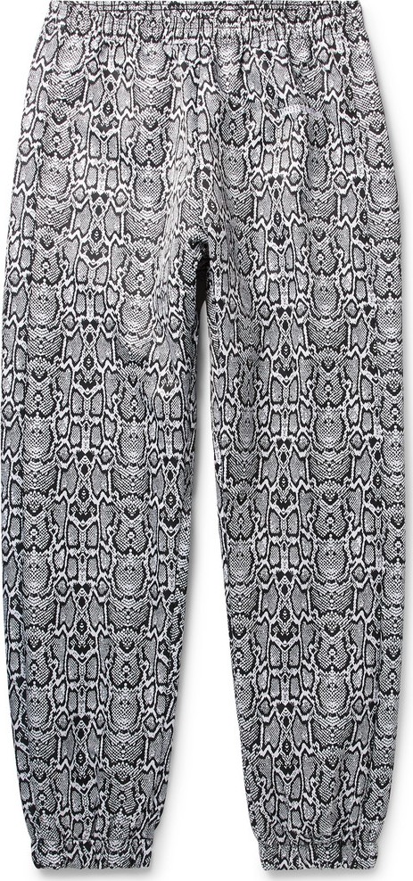 Noon Goons Logo-Embroidered Snake-Print Shell Track Pants