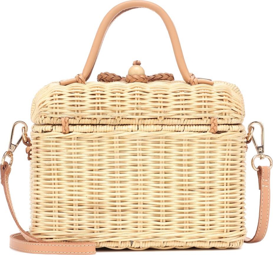 Ulla Johnson Perle wicker shoulder bag