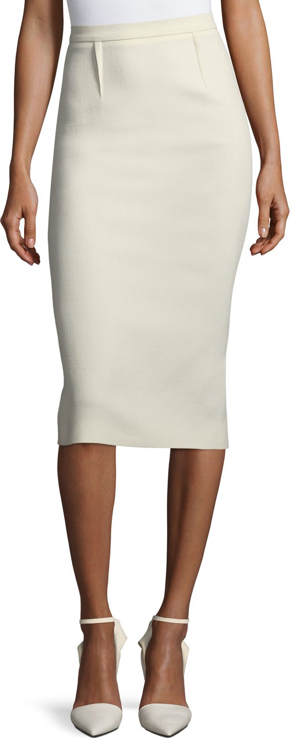 Roland Mouret Arreton Wool Pencil Skirt