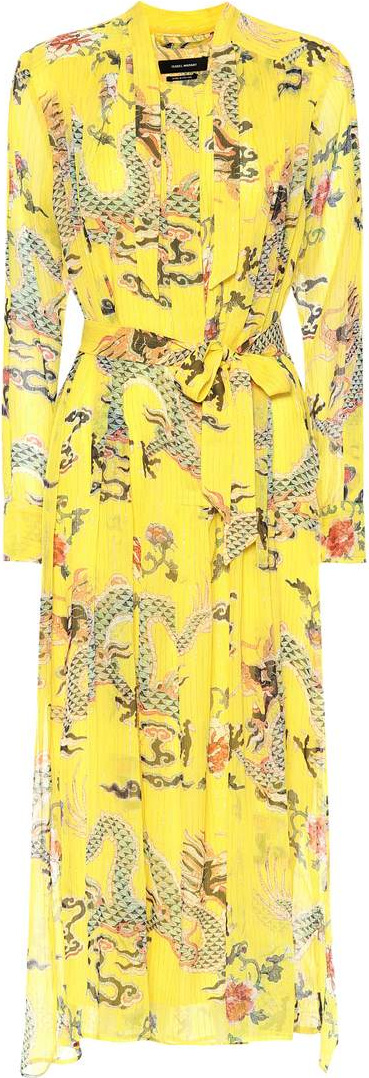 Isabel Marant Dalika printed silk-blend dress
