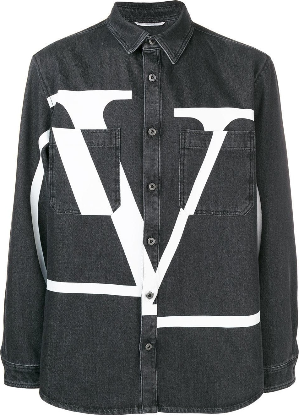 Valentino Logo Denim shirt