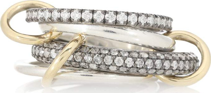 Spinelli Kilcollin Vega SG 18kt gold and silver diamond ring