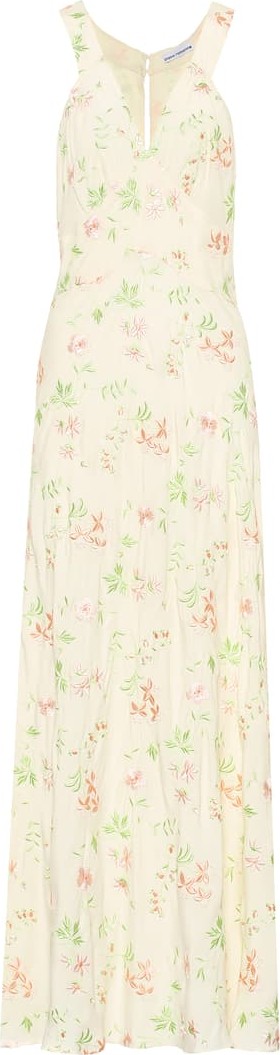 Paco Rabanne Embroidered silk-blend dress