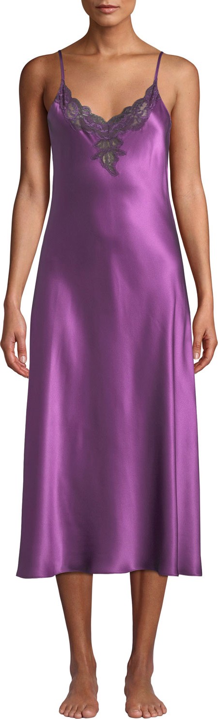 Christine Lingerie Kaleidoscope Bijoux Silk Nightgown