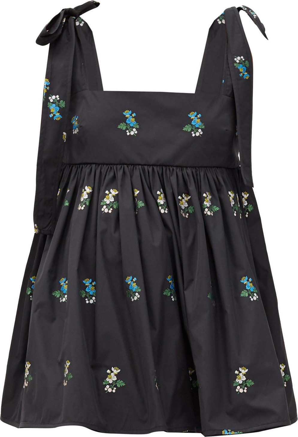 Cecilie Bahnsen Hawthorn floral-embroidered poplin top