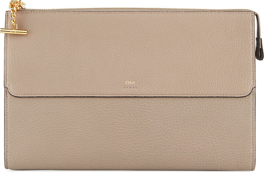 Chloe Drew Flat Pouch Clutch Bag