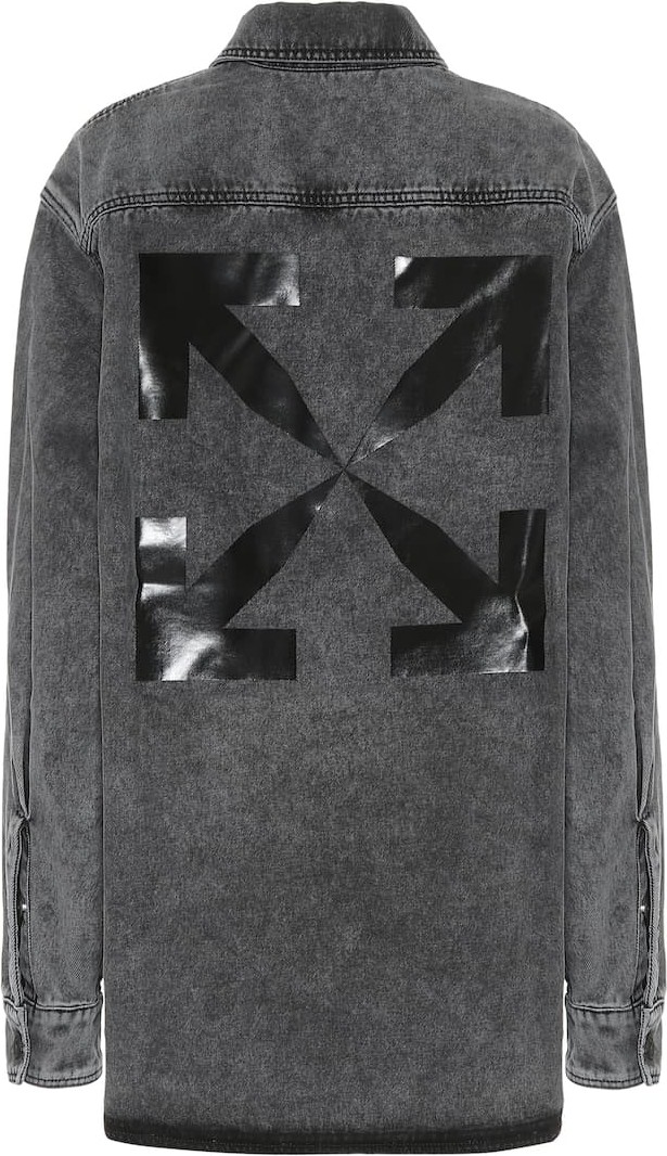 Off White Logo denim jacket