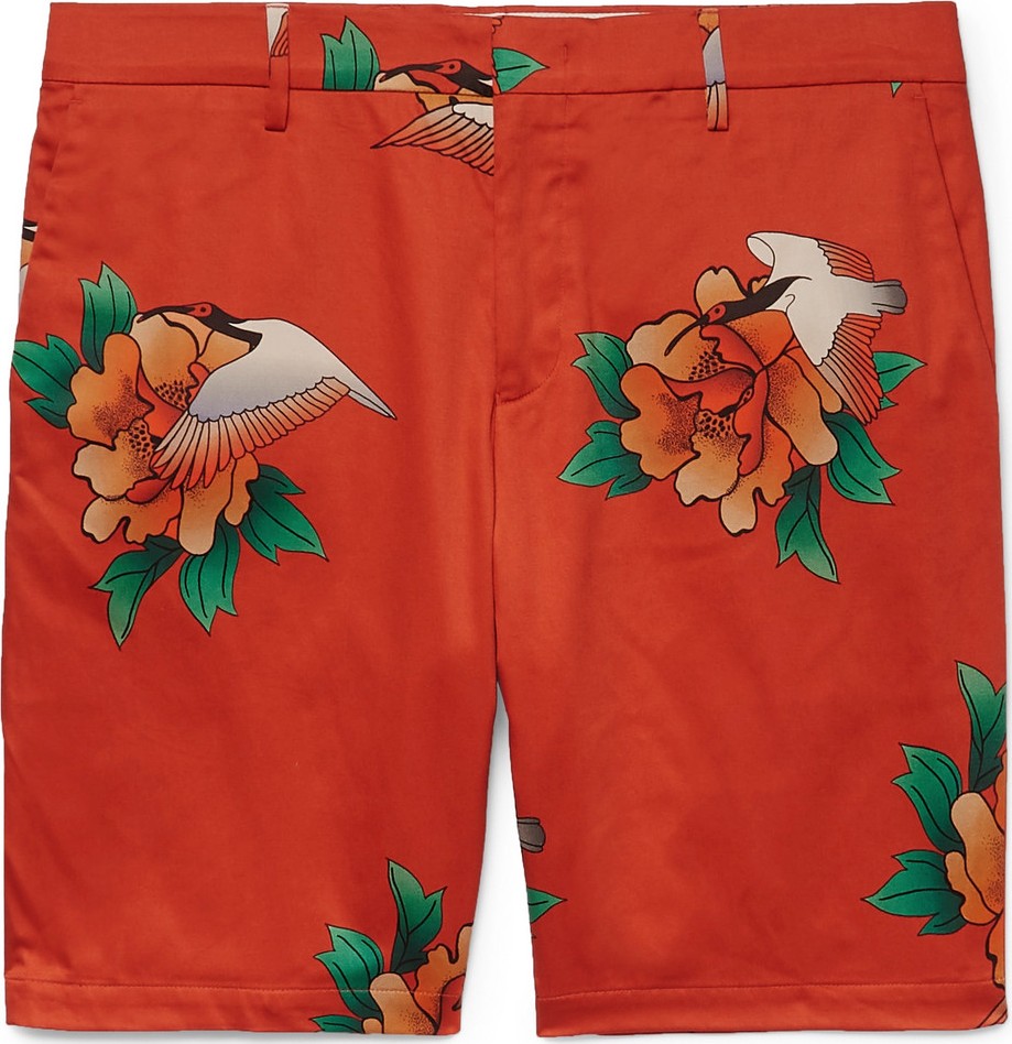 Paul Smith Slim-Fit Printed Cotton-Blend Shorts