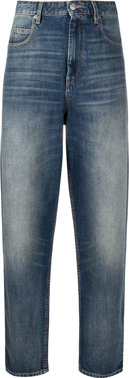 Isabel Marant Etoile - High rise straight-leg jeans