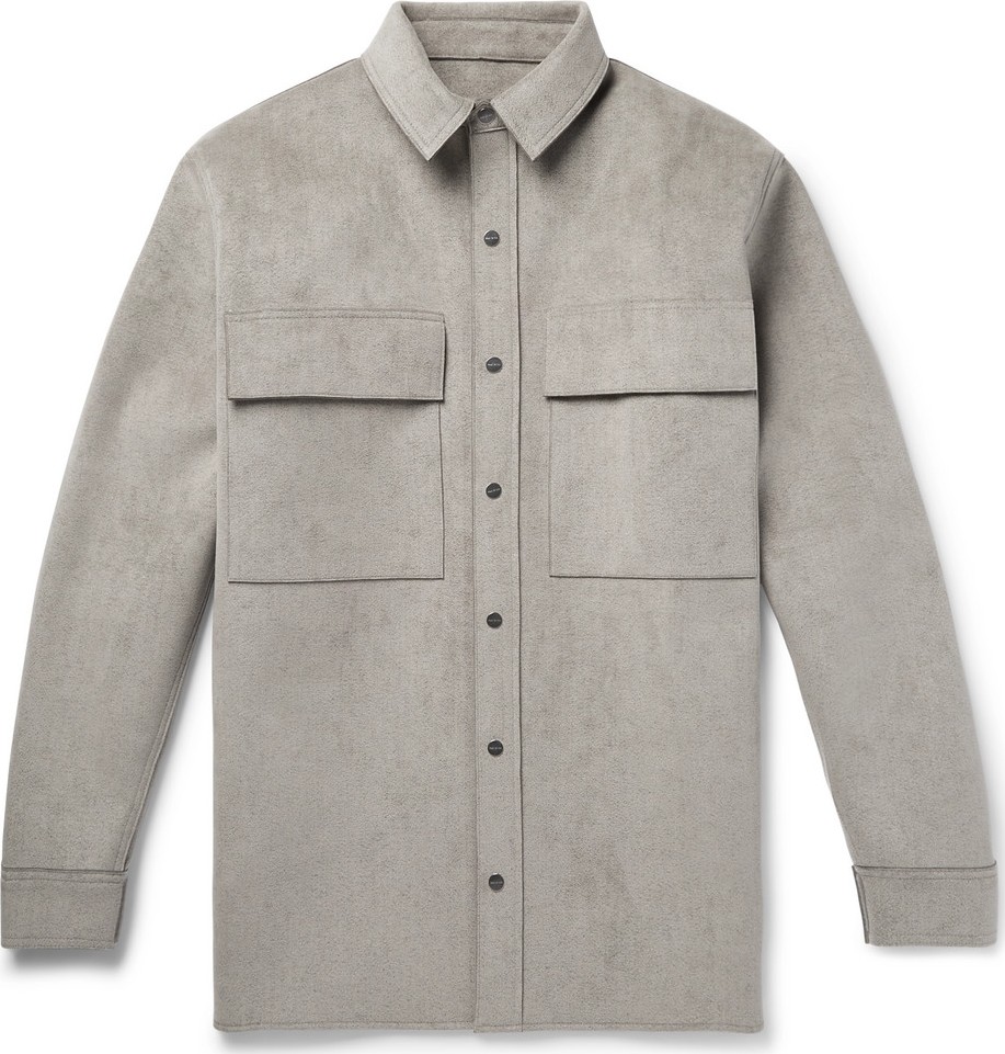 Fear of God Oversized Faux Suede Shirt Jacket