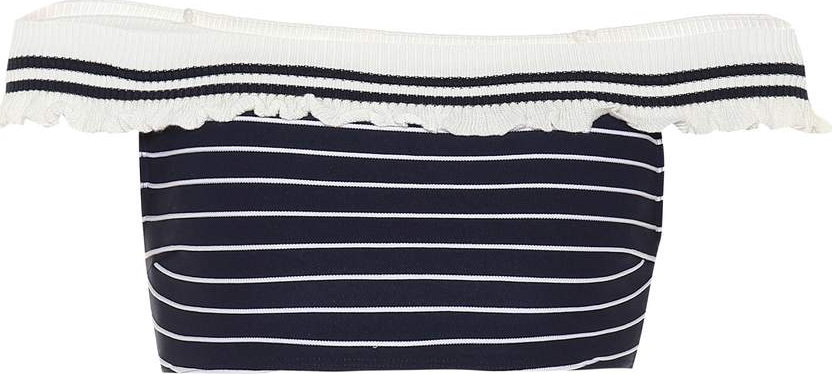 Jonathan Simkhai Off-the-shoulder striped bikini