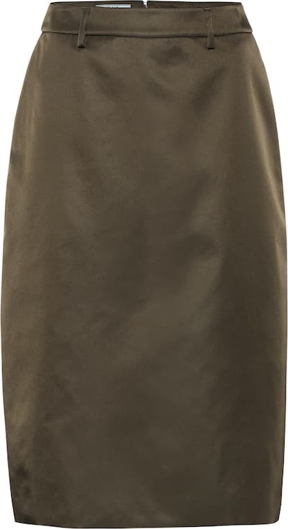 Prada Nylon-gabardine pencil skirt