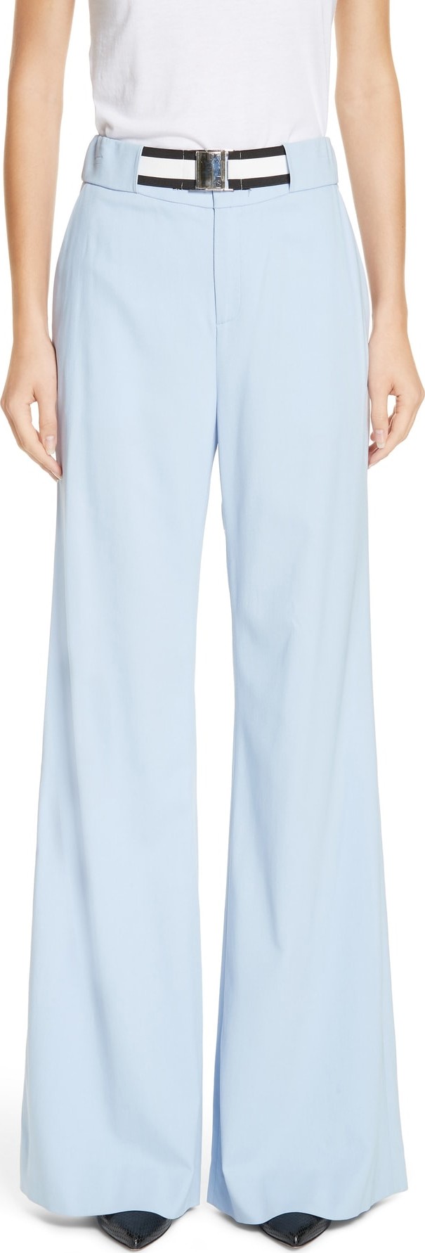 Veronica Beard Maldon Belted Wide Leg Pants