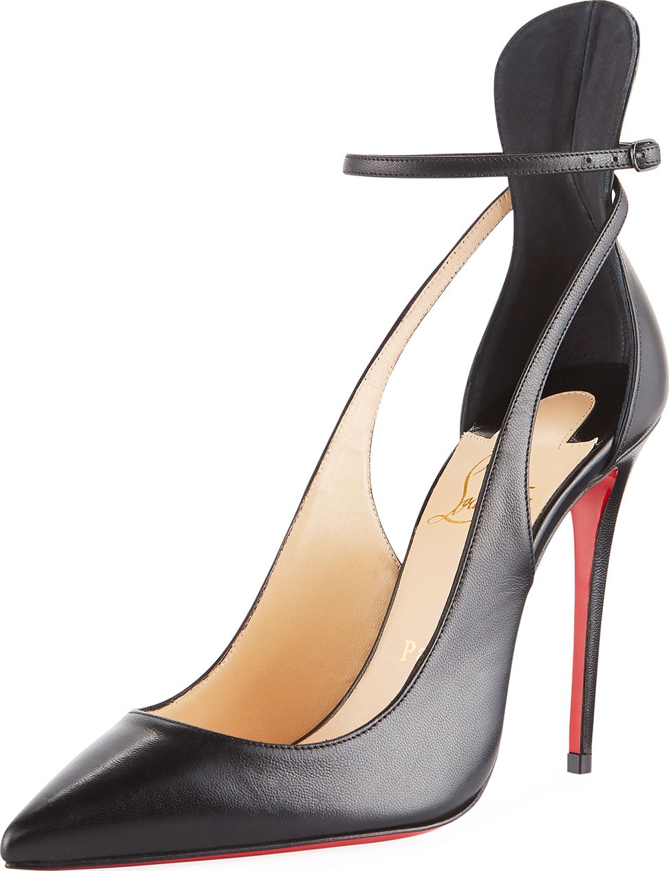 Christian Louboutin Mascara 100mm Leather Red Sole Pump