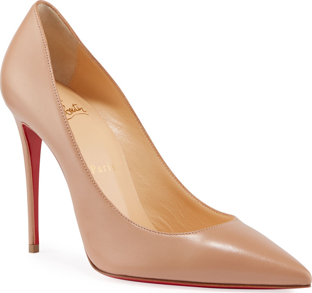Christian Louboutin Kate 100mm Napa Red Sole Pumps