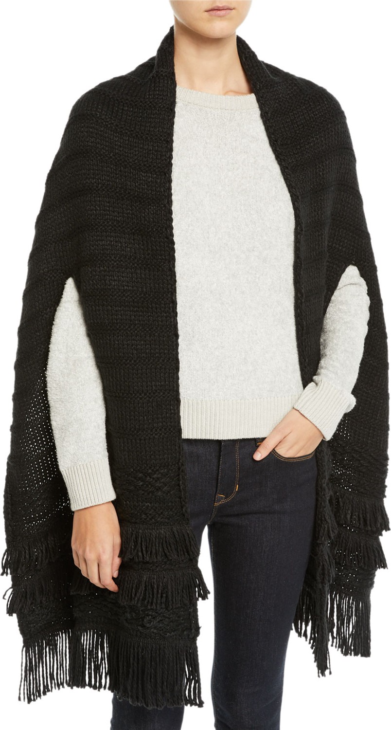 Rebecca Minkoff Chunky Knit Cape Scarf