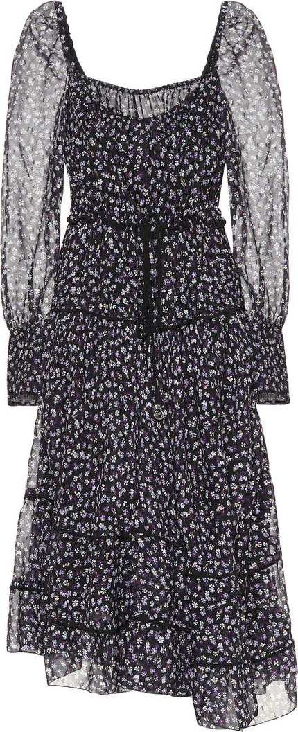 Altuzarra Floral silk-blend midi dress