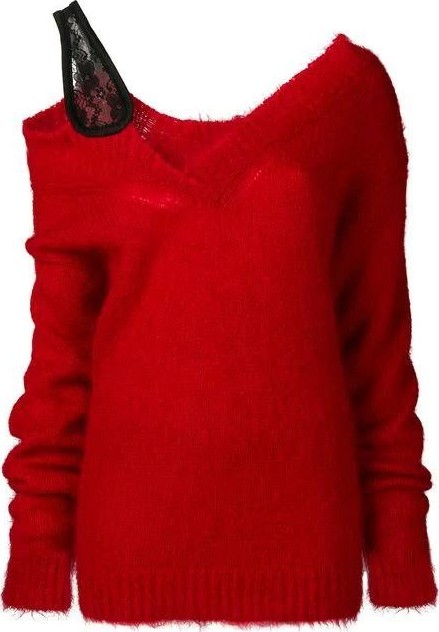 Christopher Kane v neck mohair sweater