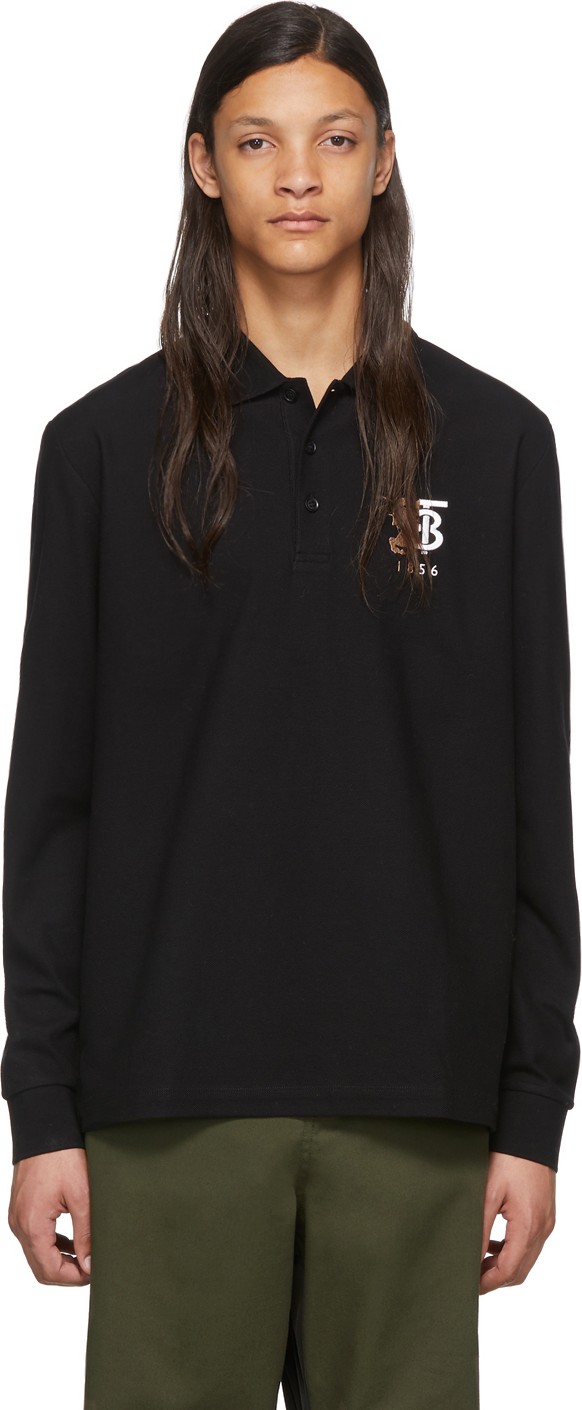 Burberry London England Black Kimpton Polo