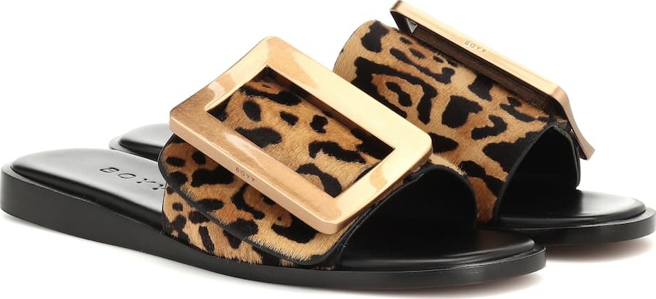 BOYY Exclusive to Mytheresa – Buckle calf hair sandals