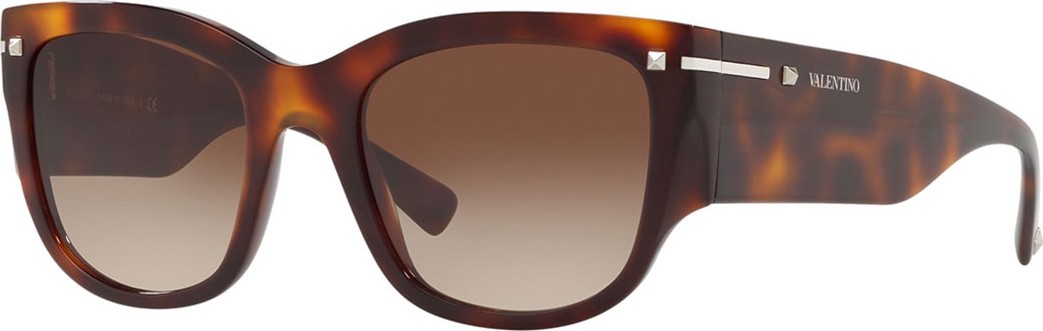Valentino Square Chunky Acetate Sunglasses