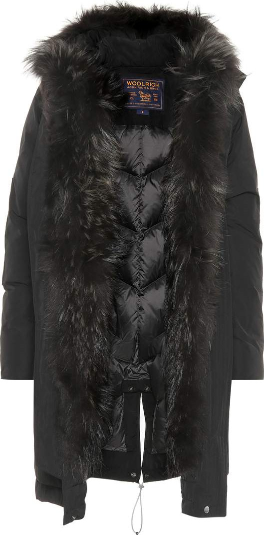 Woolrich Fur-trimmed down jacket