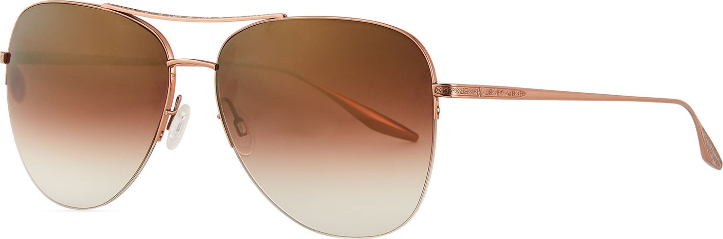 Barton Perreira Chevalier Titanium Aviator Sunglasses
