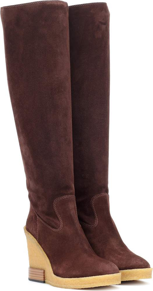 Tod's Suede wedge boots