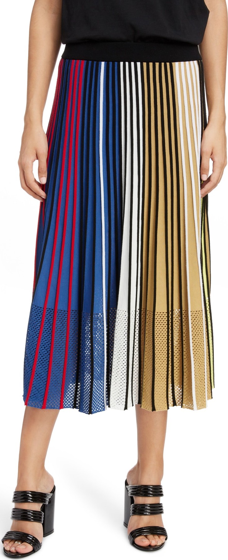 KENZO Pleated Rib Knit Skirt