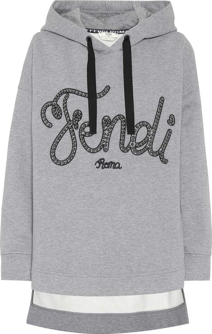 Fendi Printed cotton hoodie