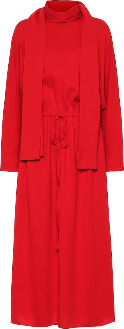 Valentino Stretch-crêpe midi dress