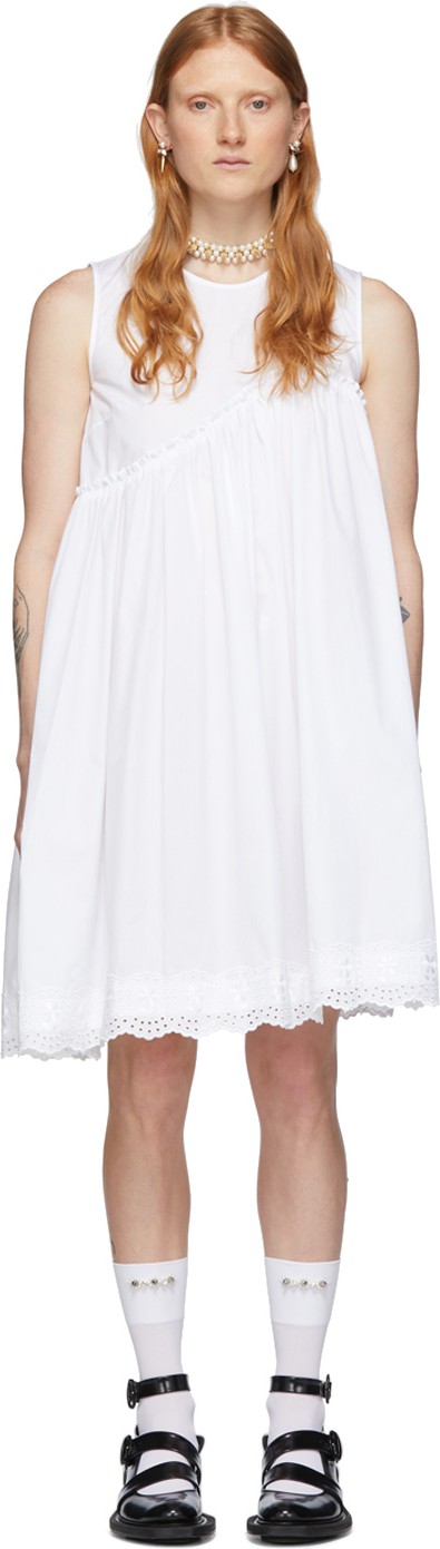 Simone Rocha White Daisy Dress