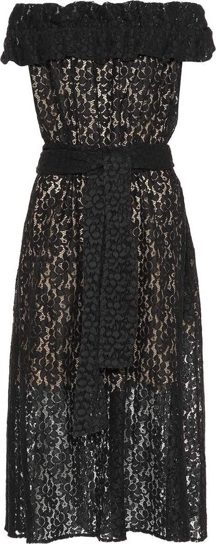 Stella McCartney Off-the-shoulder lace dress