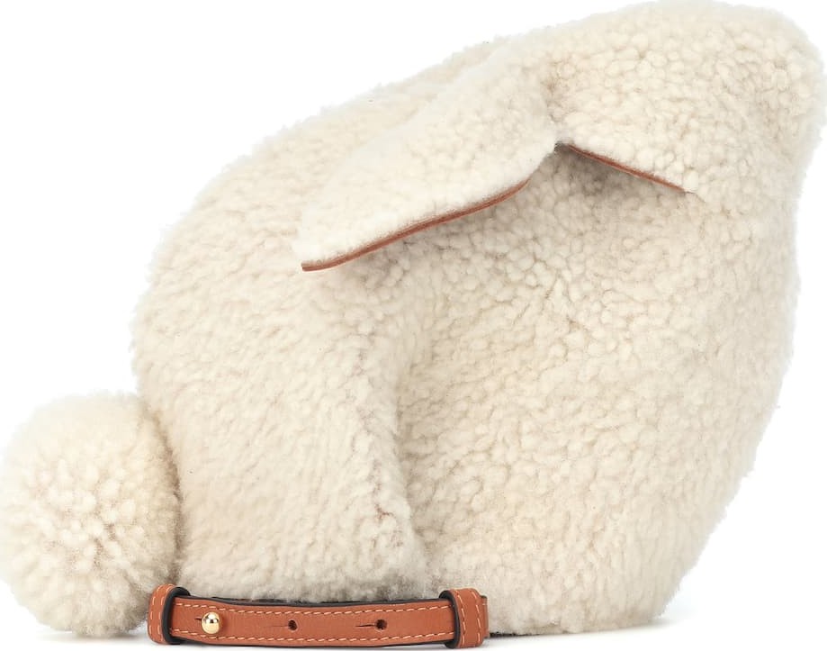 LOEWE Bunny Mini shearling shoulder bag