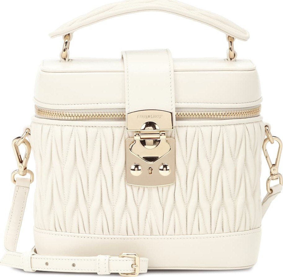 Miu Miu Matelassé leather tote