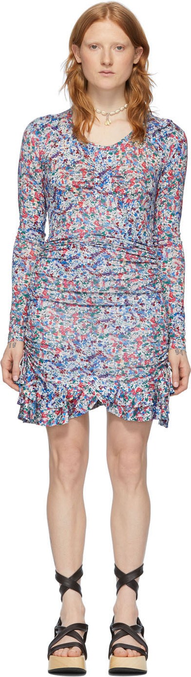 Isabel Marant Blue & Multicolor Sabria Dress