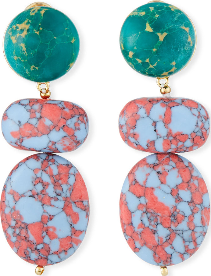 Lele Sadoughi Boulder Drop Earrings