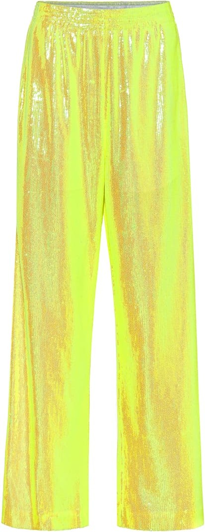 MM6 Maison Margiela Sequined wide-leg pants