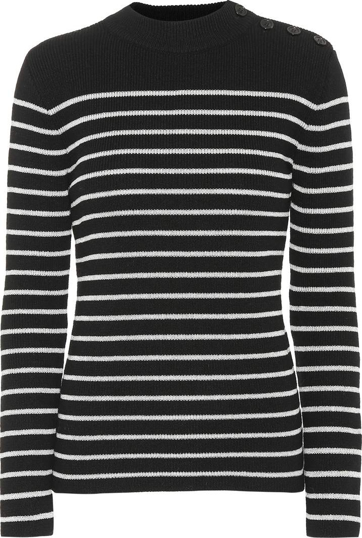 Saint Laurent Striped wool-blend sweater