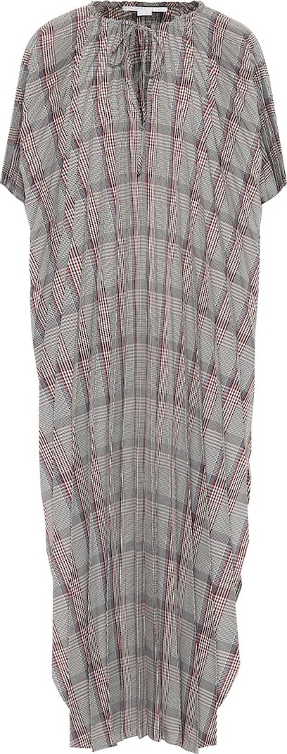 Stella McCartney Check wool-blend dress
