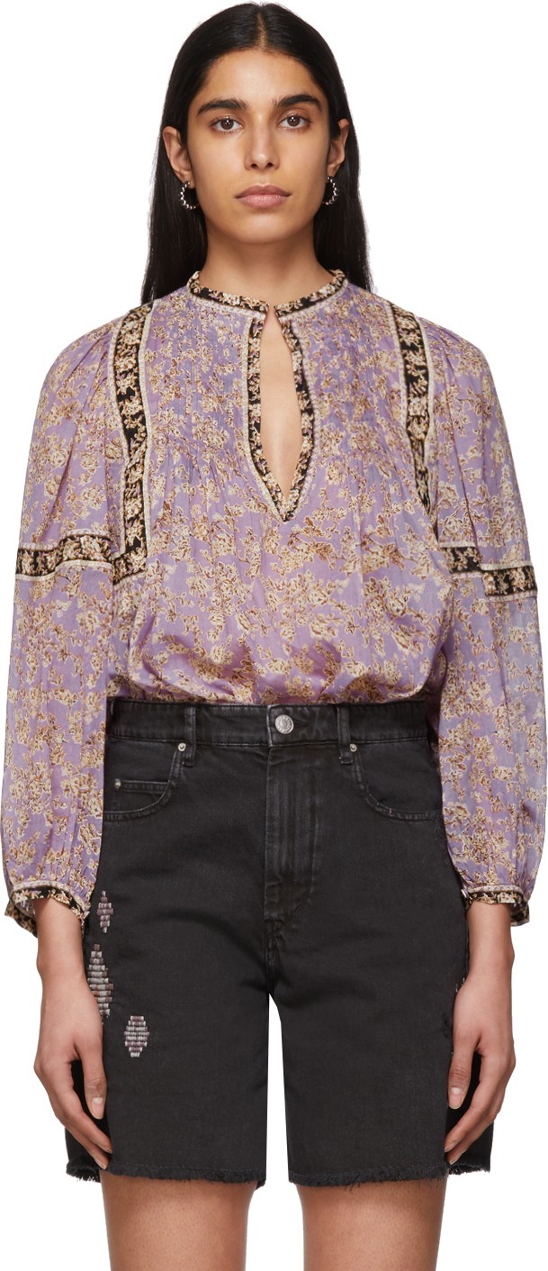 Isabel Marant Etoile Purple Violette Blouse