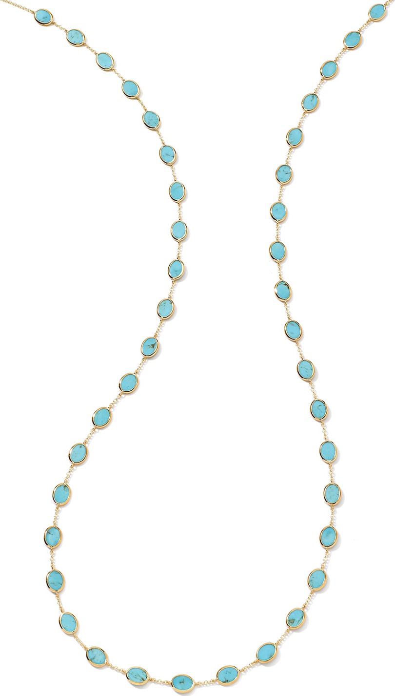 IPPOLITA 18k Polished Rock Candy Necklace in Turquoise
