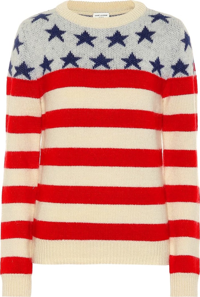 Saint Laurent Wool and mohair-blend sweater