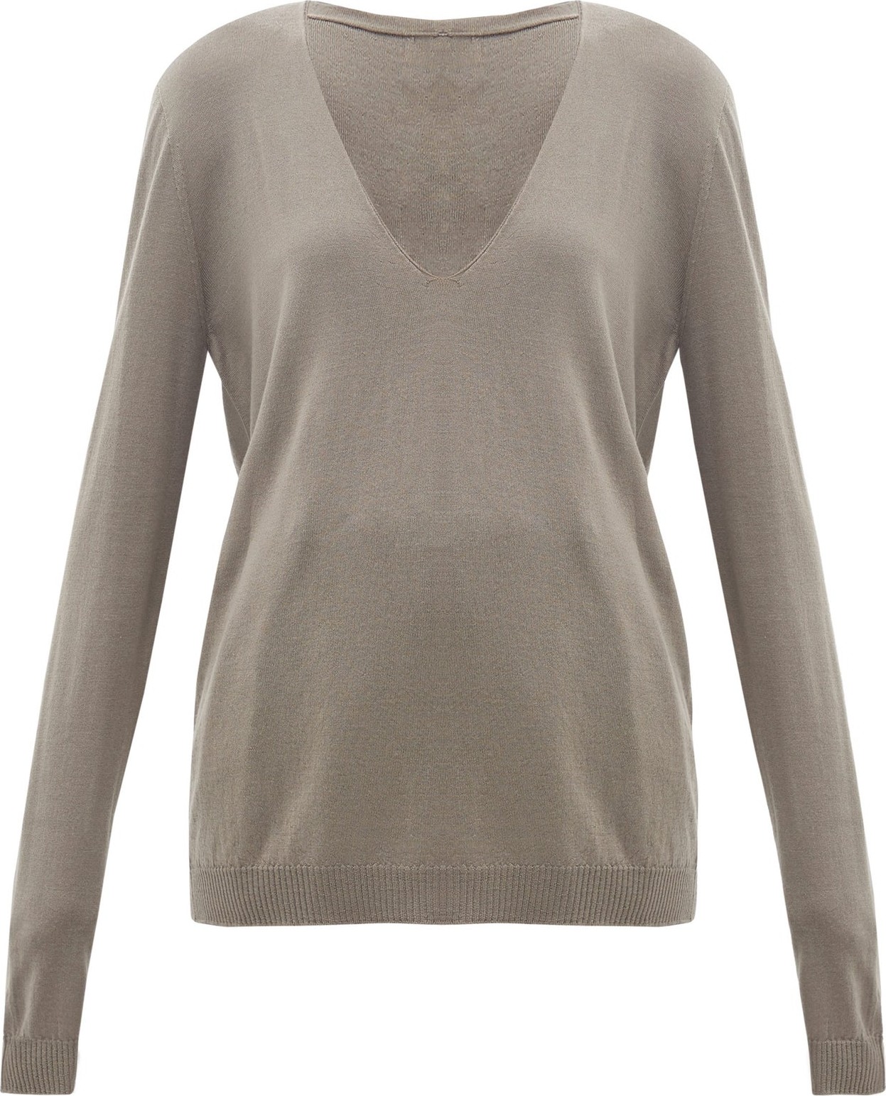 Rick Owens V-neck wool sweater