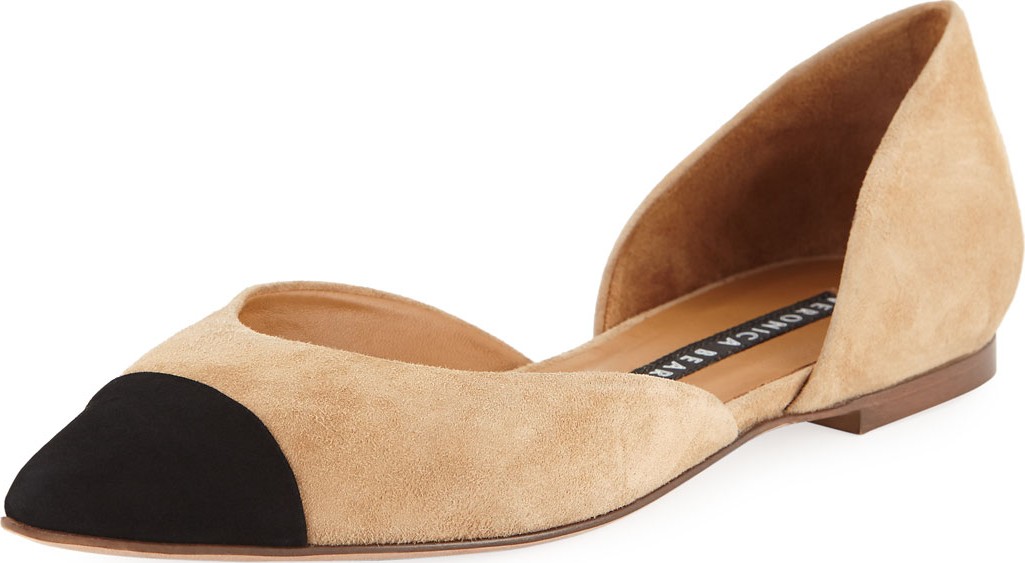Veronica Beard Leonie Suede Ballet Flats