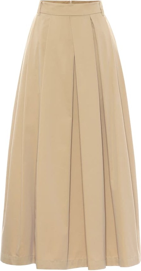 Max Mara Eschimo cotton-blend midi skirt