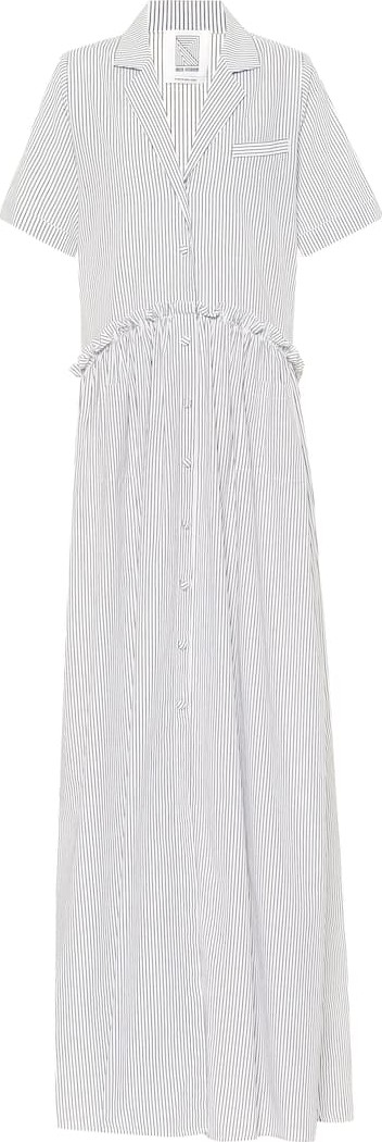 Rosie Assoulin Striped cotton maxi dress