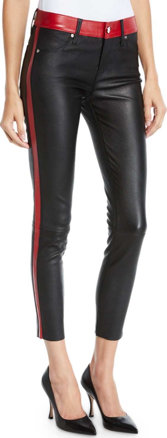 RtA Ryland Two-Tone Skinny Leather Pants