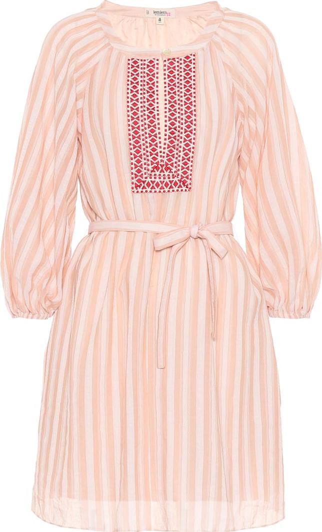 LemLem Nefasi striped cotton minidress