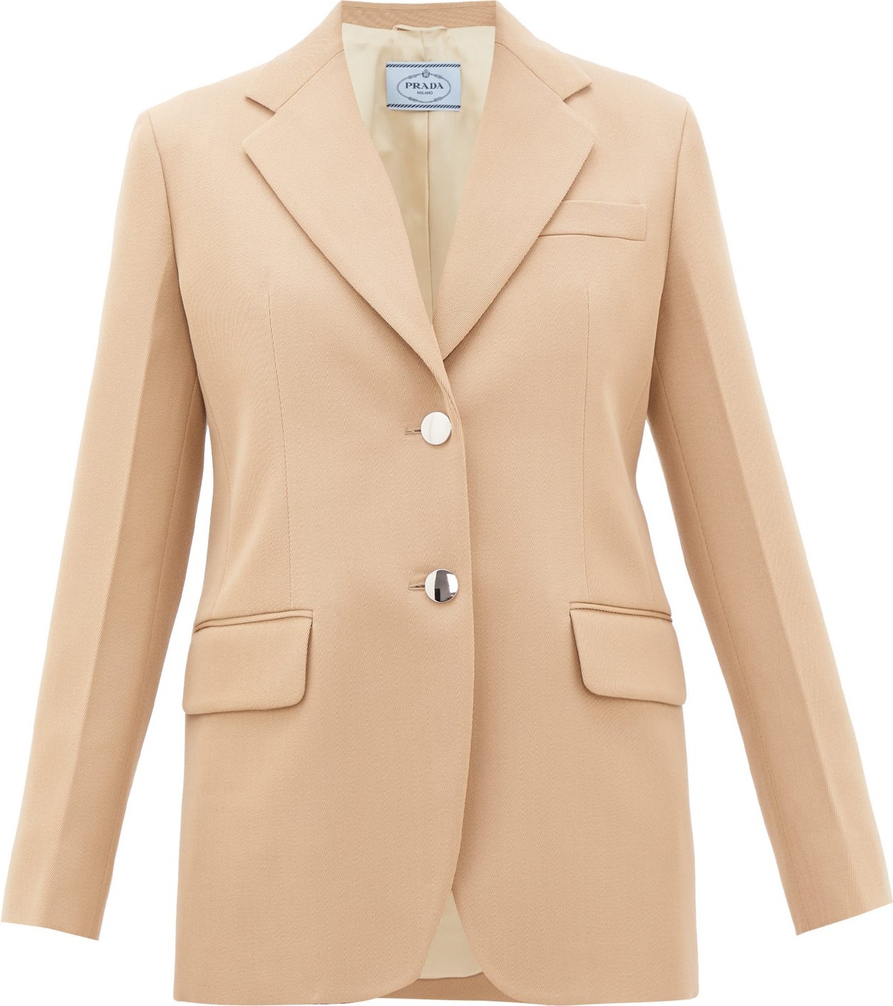 Prada Single-breasted virgin-wool gabardine blazer